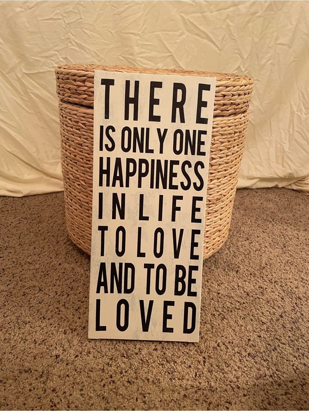 Inspirational Wall Sign - Black on White